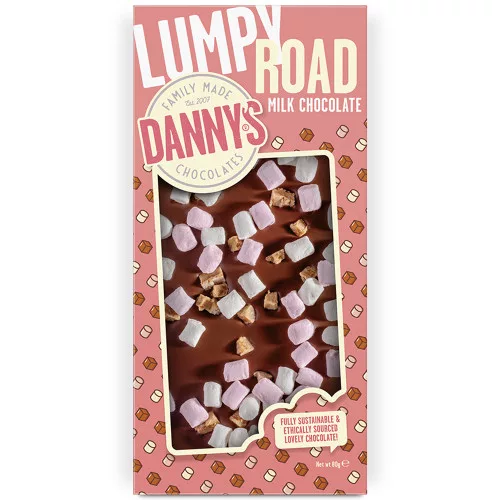 Danny’s Lumpy Road Milk Chocolate Bar 80g