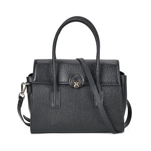 Genuine Leather Solid Crossbody Bag With Handle Drop