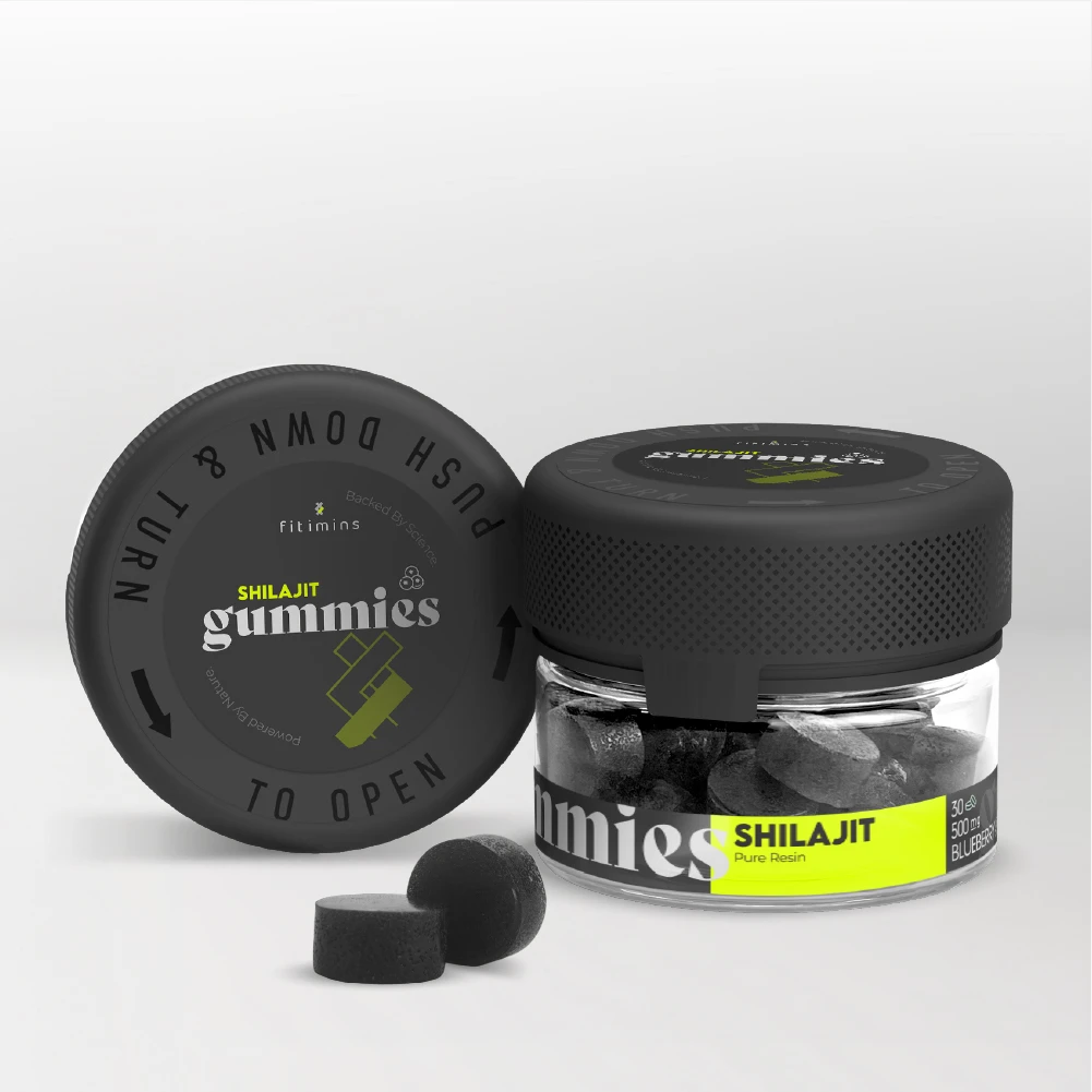 Shilajit Blueberry Flavoured 500mg Gummies
