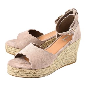 Hessian High Wedge RIA Sandal - Sand