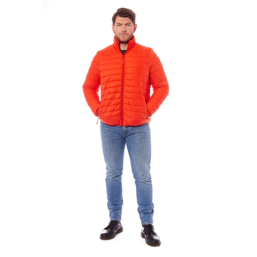 Mens Solid Puffer Jacket