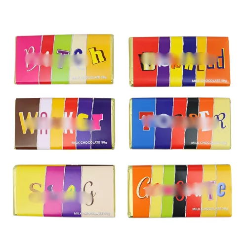 Rude Wrappers Milk Chocolate Bars 50g