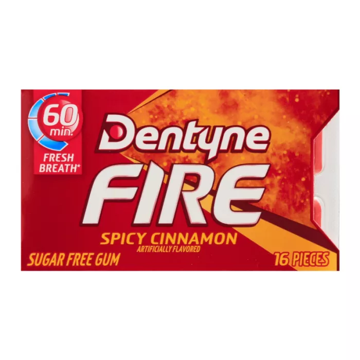 Dentyne Fire Cinnamon Sugar Free Gum - 16 Stick Pack - (USA)
