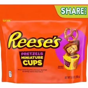 Reese's Miniature Peanut Butter Cups Pretzels Share Pack 280g