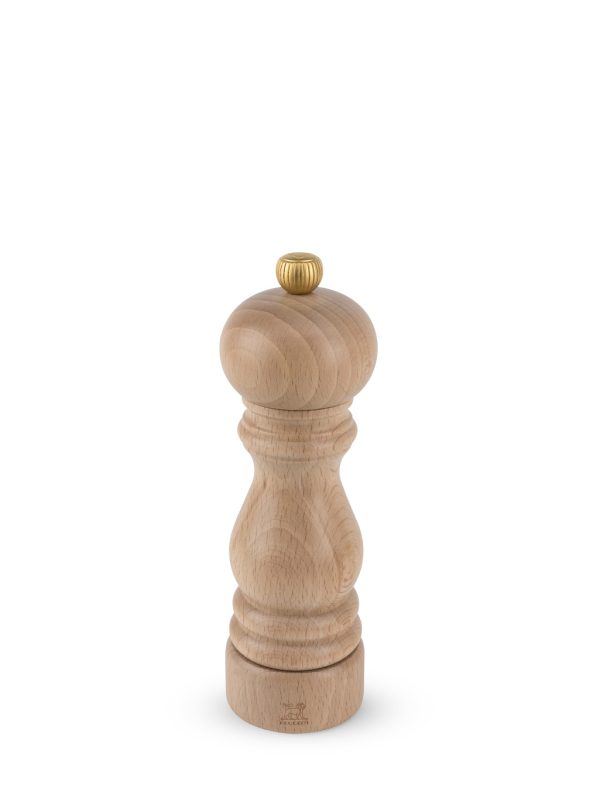 Manual Wooden Pepper Mill, 18cm Paris