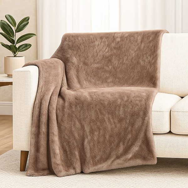 Luxurious Cationic Plush Sherpa Blanket