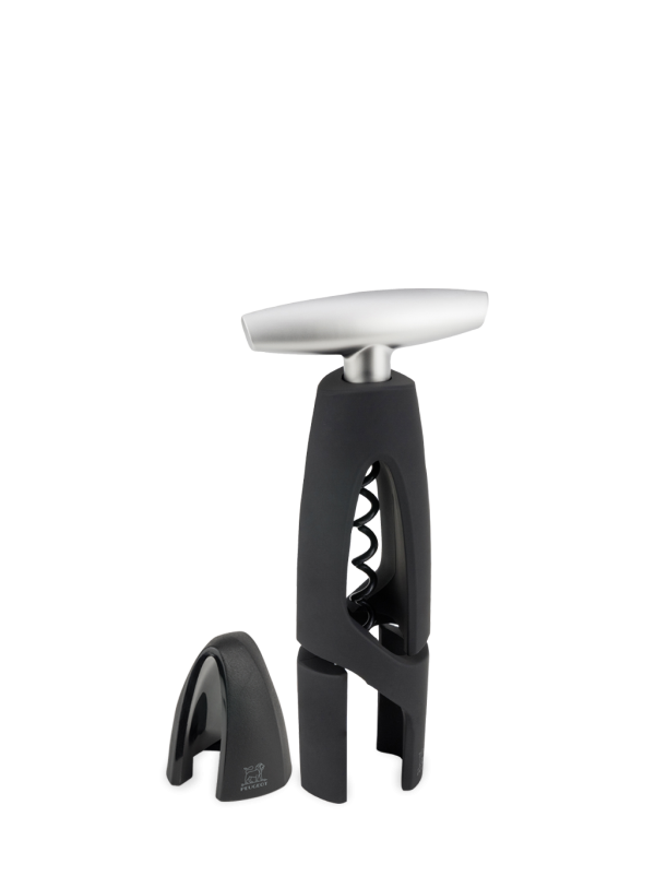 Continuous turn Corkscrews with foil-cutter base black 17 cm - 7in. Altar