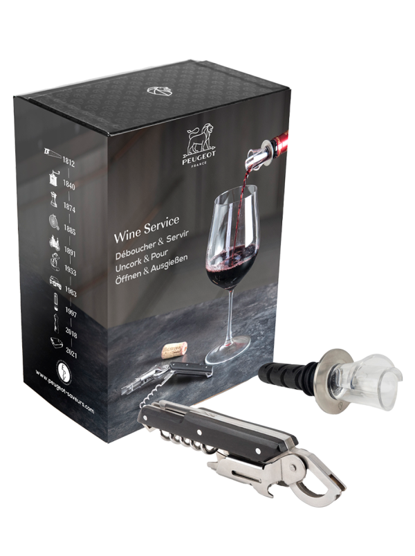 Clavelin Sommelier's Corkscrew and Arum Non-drip Wine Pourer, gift set Wine service