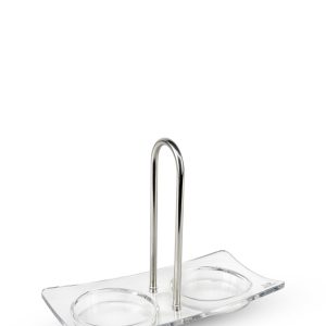 Acrylic tray for two mills Plateau Linéa acryl