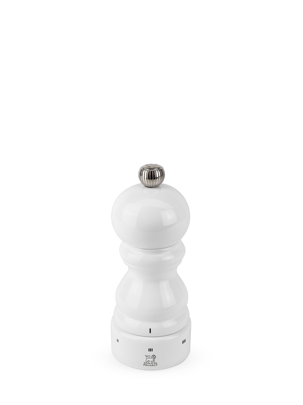 u'Select Wooden Manual Pepper Mill in White Gloss, 12cm Paris u'Select