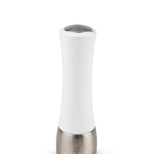 u'Select white manual pepper mill, beech wood and stainless steel, 21 cm Madras