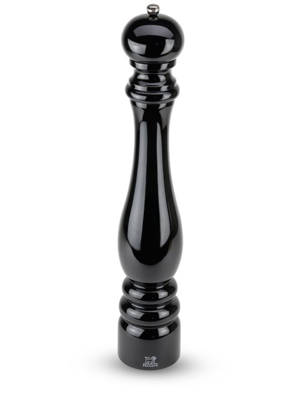 Manual Wooden Pepper Mill in Black Gloss, 50cm Paris