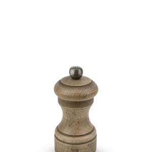 Manual Salt Mill in Aged Wood, 10cm Bistro Antique