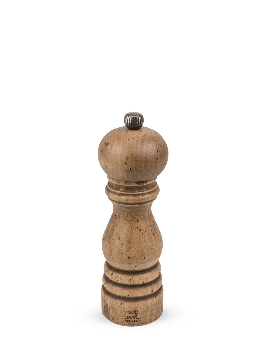 Manual Beechwood Pepper Mill with Antique Finish, 18cm Paris Antique