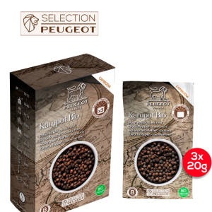 3 x 20g Sachets of Cambodian Organic Black Pepper Kampot Bio