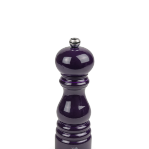 Manual Wooden Pepper Mill in Aubergine Gloss, 18cm Paris