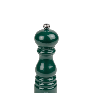 Manual Wooden Salt Mill in Forest Green Gloss, 18cm Paris