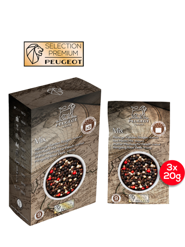3 x 20g Sachets of a Pepper Blend for Red Meat Red Meat Blend