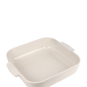 Appolia Ecru Ceramic Square Baking Dish, 36cm Appolia
