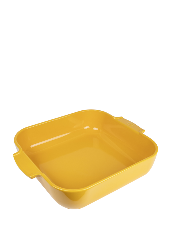 Ceramic Square Baker Yellow Saffron, 36 cm – 14.25in Appolia