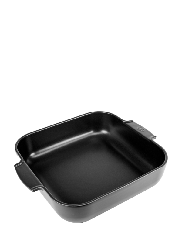 Ceramic Square Baking Dish in Satin Black, 36cm Appolia