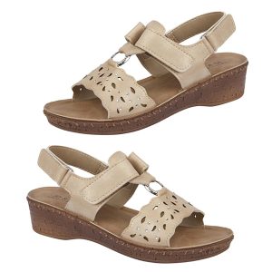 Jo and Joe Ladies MALTA Leatherette T-Bar Adjustable Sandal