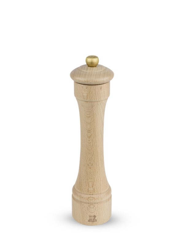 Manual Pepper Mill in Natural-Coloured Wood, 22cm Hostellerie