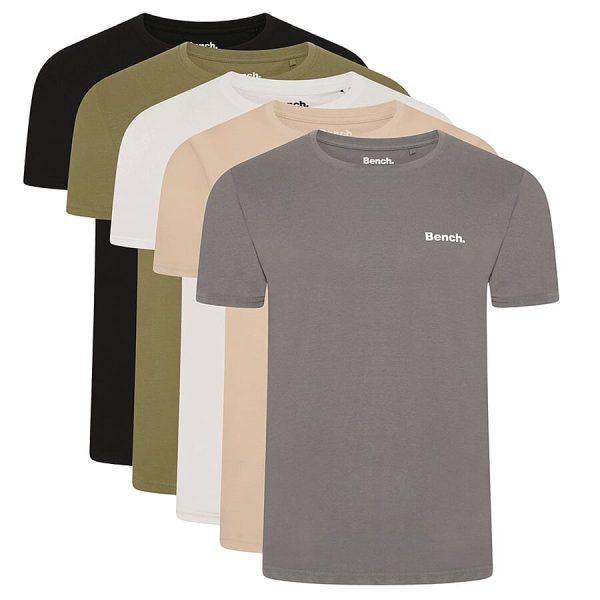 BENCH Pack of 5 Tee with Free Socks