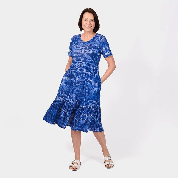 Emelia Abstract Print Midi Dress
