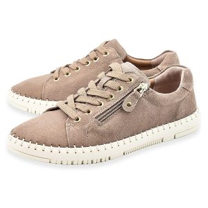 JO and JOE Ladies Taupe Suede Casual Shoe CADIZ