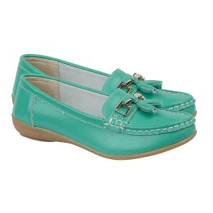 Jo & Joe Nautical Womens Slip on Casual Leather Loafer with Tassle