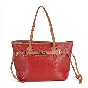 Leather Patterned Tote Bag