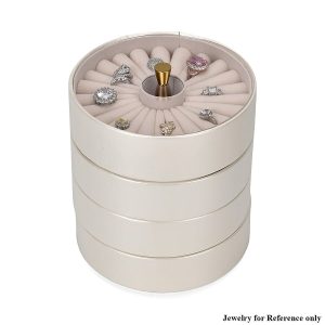 Leatherette 4 Layer Stackable Jewellery Organiser