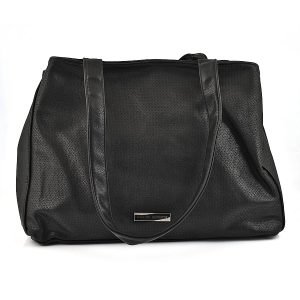 PU Shopper Bag with Zipper