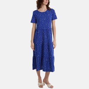 Paramour Spotty Tiered Smock Midi Dress
