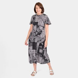 Closeout Deal - Floral Printed Maxi Dress