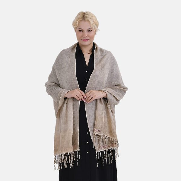 Closeout Deal - Scarf with Sequins and Tassels