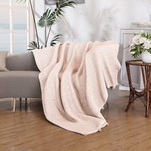 Sherpa Blanket with Pompom