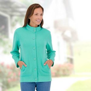 Easylife Womens Casual Jacket in Jade, Size 10