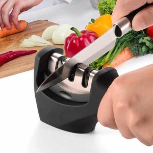 Easylife 3-Stage Knife Sharpener in Grey, Ceramic