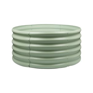 Round Raised Garden Bed - 90cm x 45cm - Green