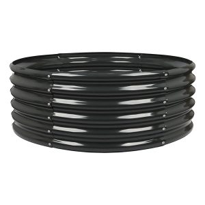 Round Raised Garden Bed - 120cm x 45cm - Anthracite