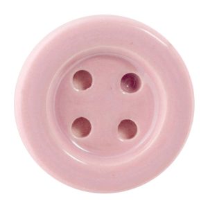 Button Ceramic Cabinet Knob - Pink