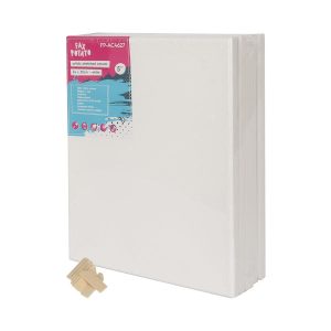 Stretched Canvas with Wooden Wedges - Pack of 5 - 10in x 12in