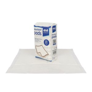 Disposable Incontinence Bed Pads - 60cm x 60cm - Pack of 25
