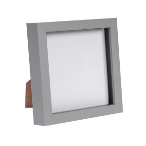 6" x 6" 3D Box Photo Frame - Grey