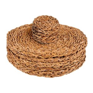 12pc Woven Seagrass Placemats & Coasters Set
