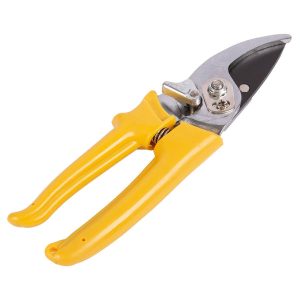 Yellow Carbon Steel Bypass Secateurs