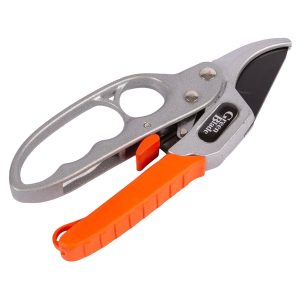 Red 20.5cm Deluxe Aluminium Ratchet Secateurs