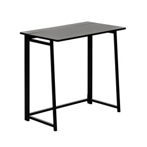 Deluxe Wooden Folding Desk - Black